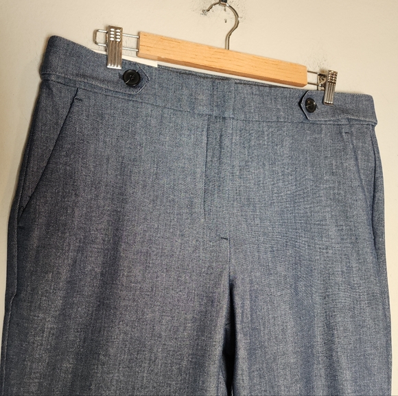NWT Ann Taylor Loft The Skinny Blue Thick Pants Women's Size 12 - Picture 2 of 13